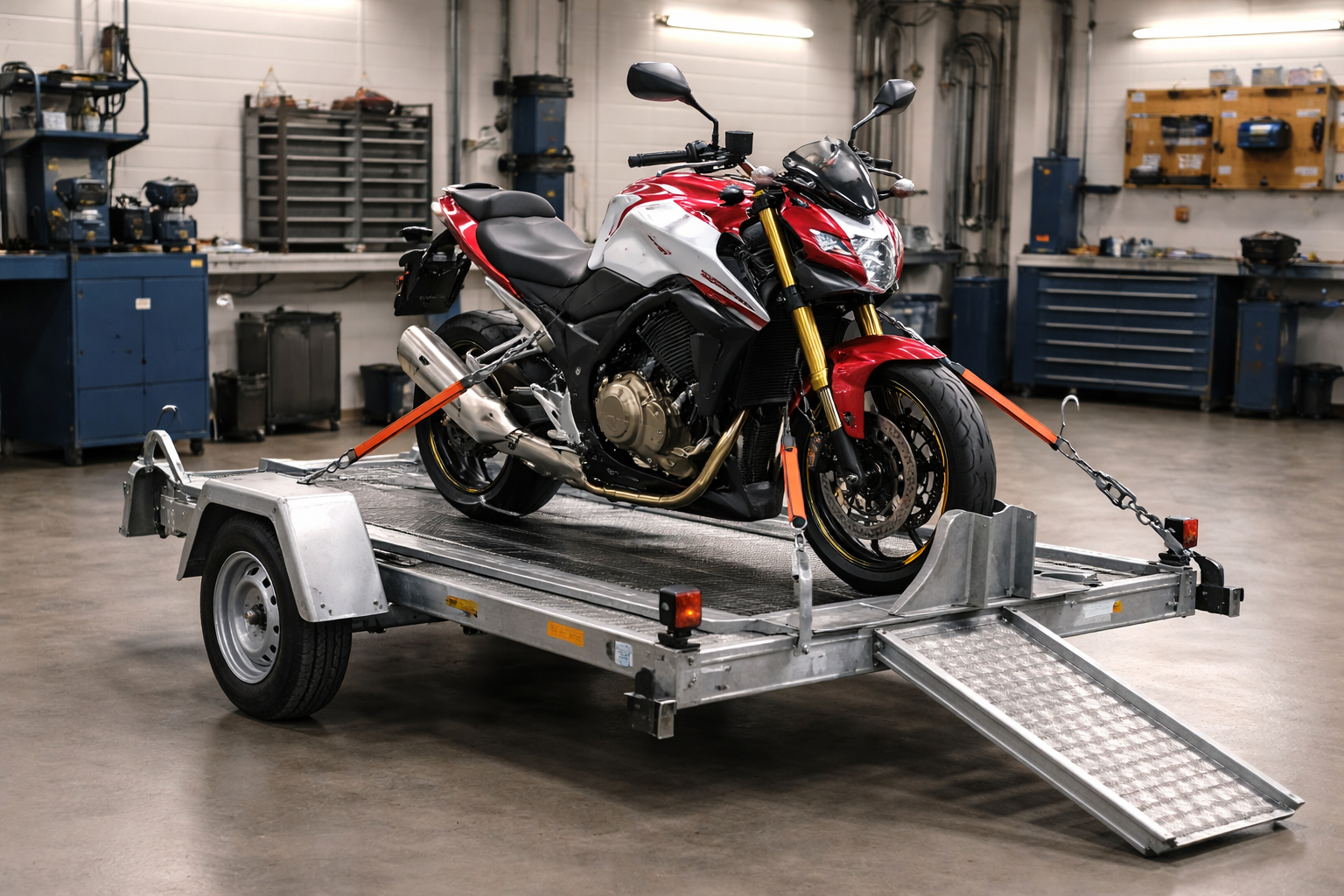 Accesorio portamotos Remolques de Celis